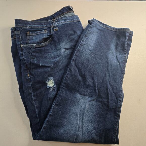 Kut From the Kloth Jeans Women's 24W Blue Catherine Slouchy Boyfriend Distressed - Picture 7 of 15